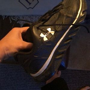 Under armour black shoes size 10